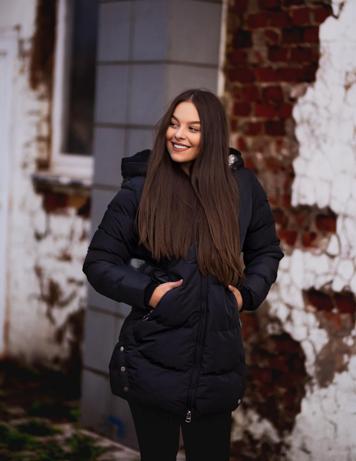 Warme pluche jas voor vrouwen