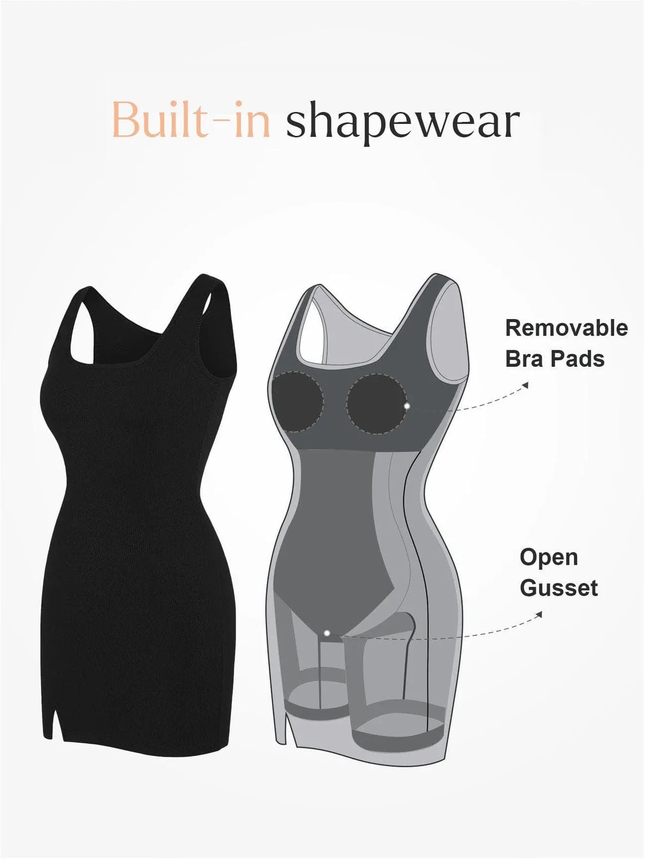 Shapewear Mini Dress